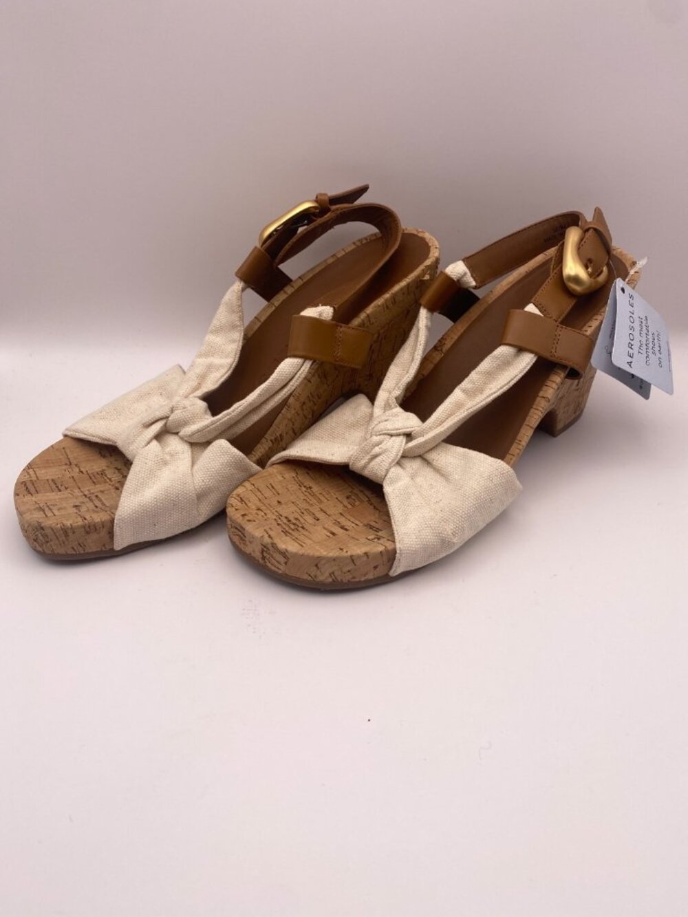 Aerosoles Womens Miki Women's Wedge Sandals Sz 10.5